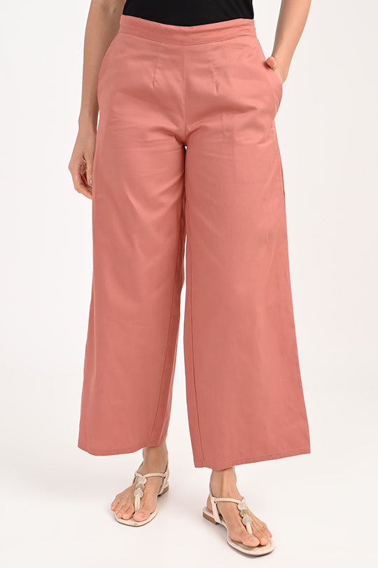 Anti Stain Dusky Rose Palazzo pant