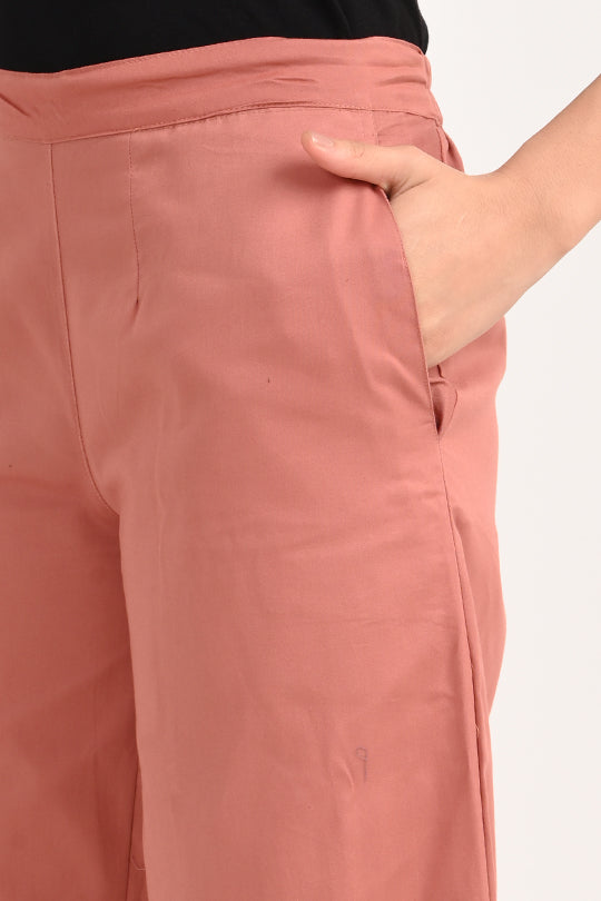 Anti Stain Dusky Rose Palazzo pant