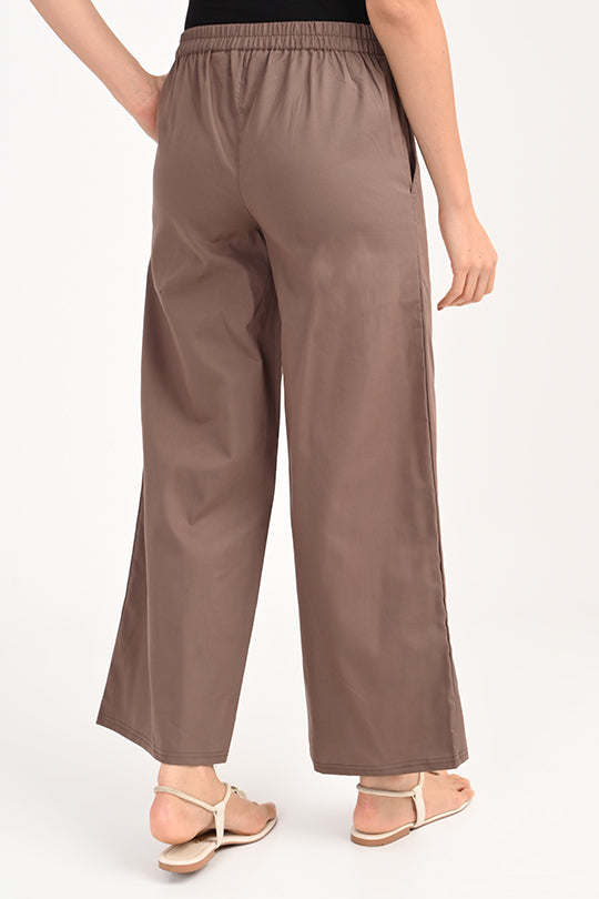 Anti Stain Brown Palazzo pant