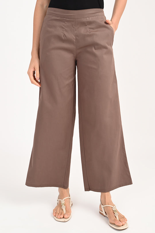 Anti Stain Brown Palazzo pant