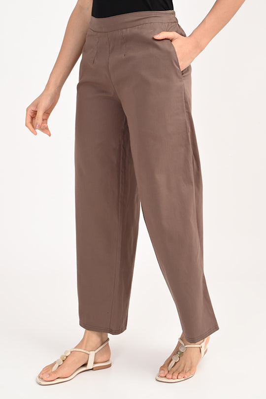 Anti Stain Brown Palazzo pant