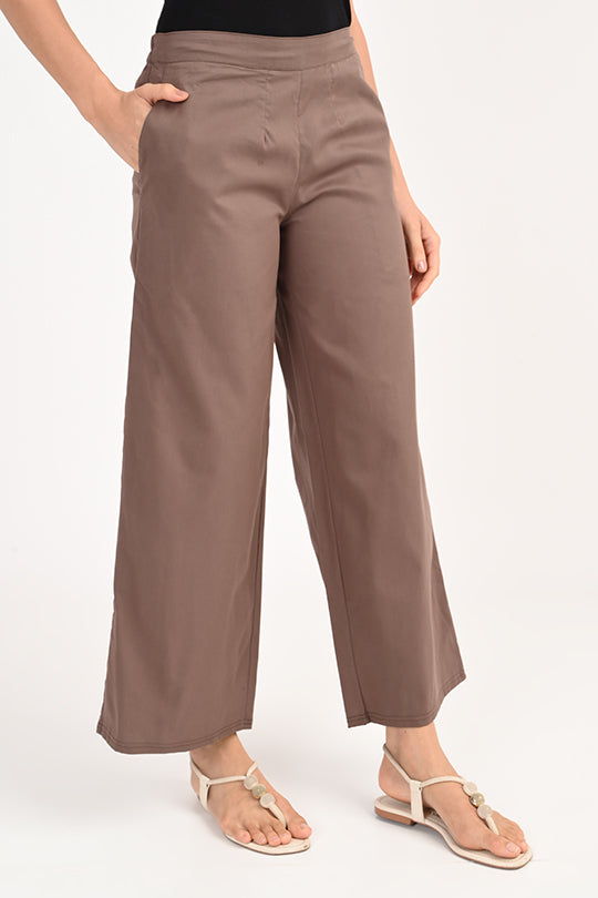 Anti Stain Brown Palazzo pant