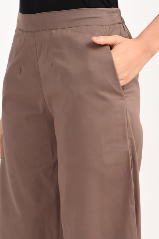 Anti Stain Brown Palazzo pant