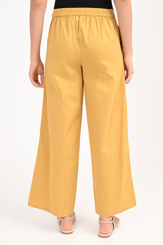 Anti Stain Yellow Palazzo pant
