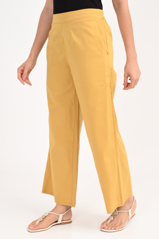 Anti Stain Yellow Palazzo pant