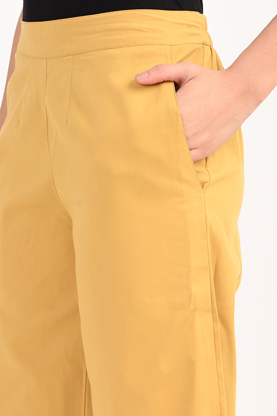 Anti Stain Yellow Palazzo pant