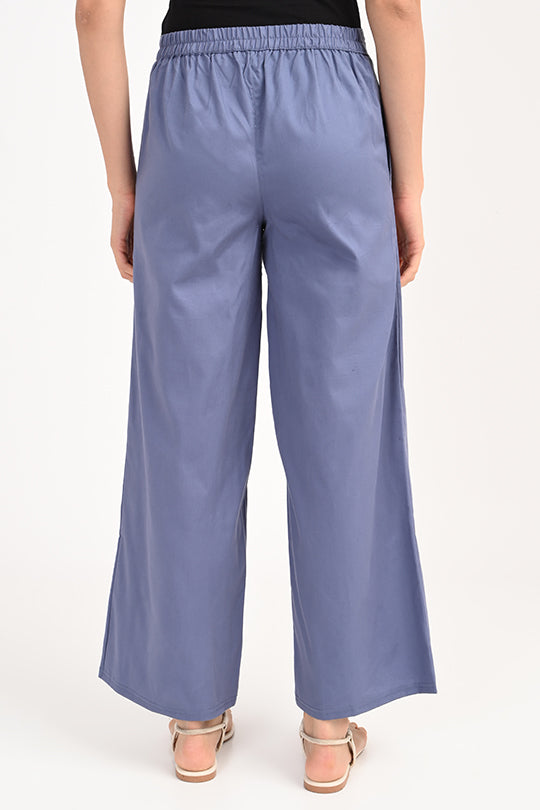 Anti Stain Indigo Blue Palazzo pant