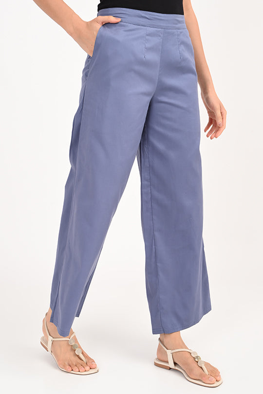 Anti Stain Indigo Blue Palazzo pant