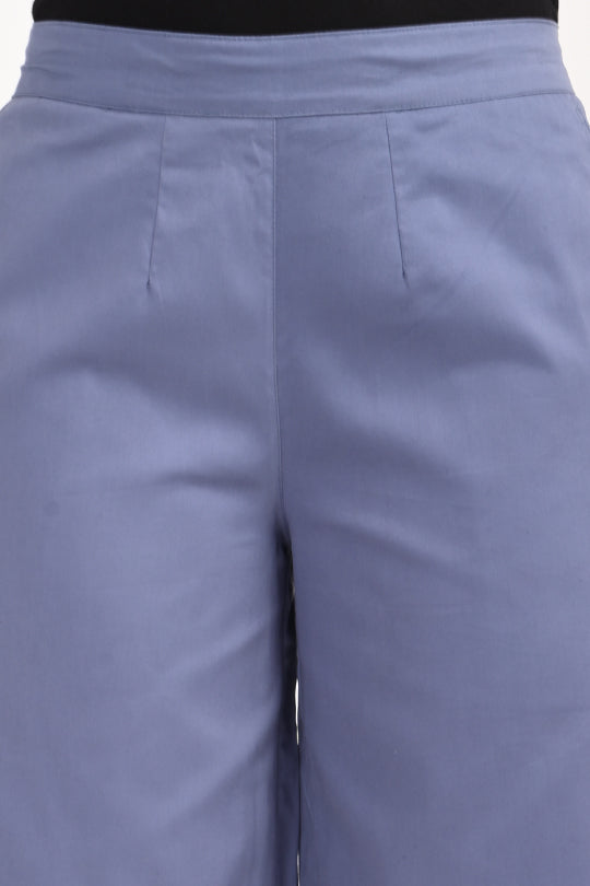 Anti Stain Indigo Blue Palazzo pant