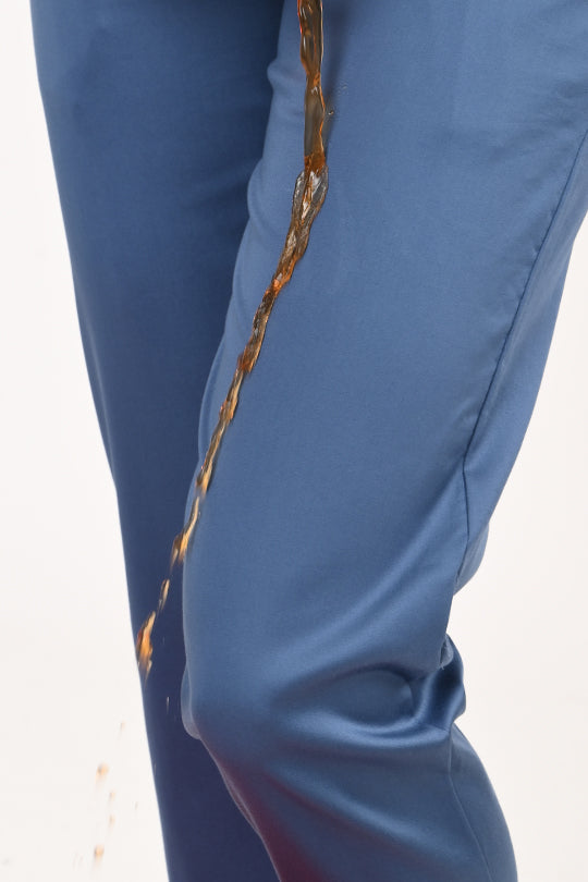 Stain Proof Indigo Blue Cotton Lycra Pant
