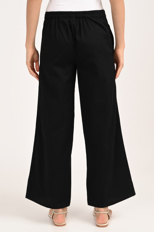 Anti Stain Black Palazzo pant