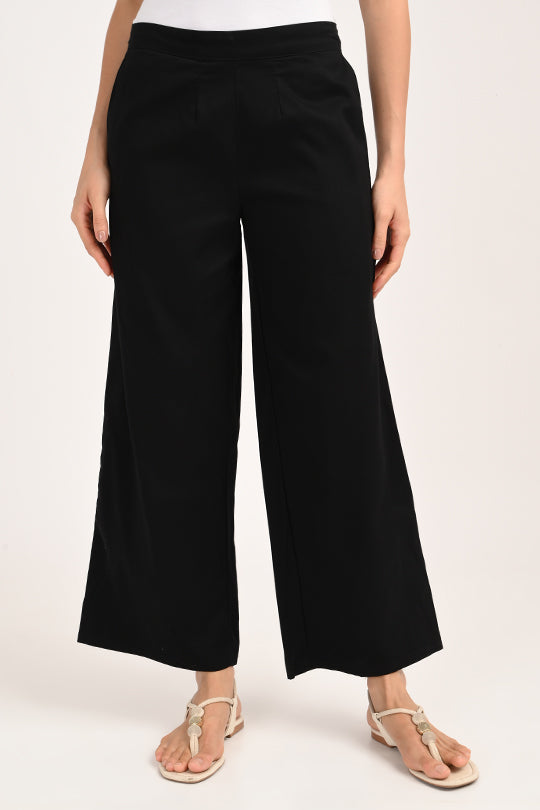 Anti Stain Black Palazzo pant
