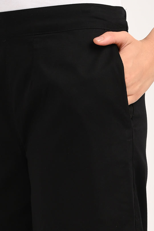 Anti Stain Black Palazzo pant