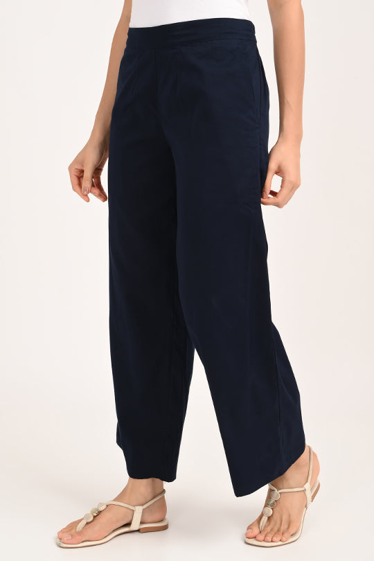 Anti Stain Blue Palazzo pant