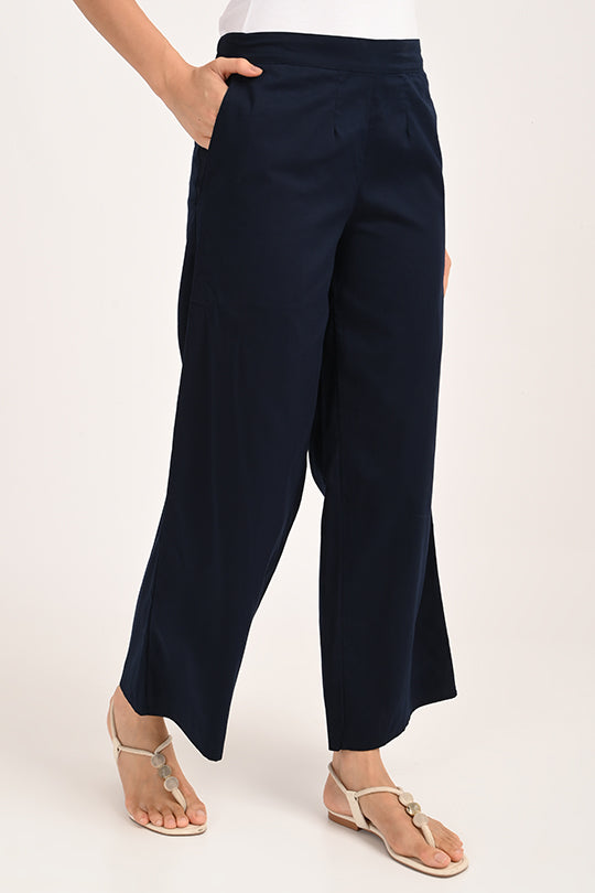 Anti Stain Blue Palazzo pant