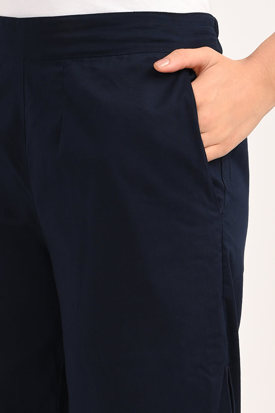 Anti Stain Blue Palazzo pant