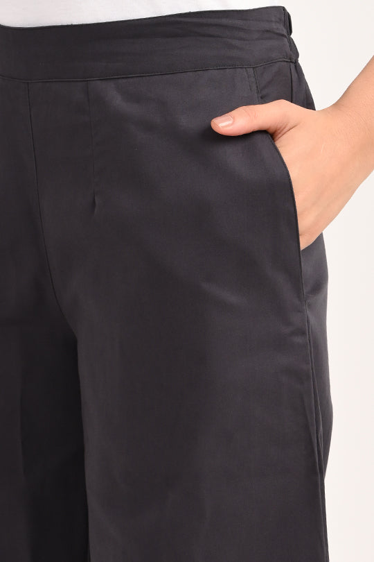 Anti Stain Grey Palazzo pant