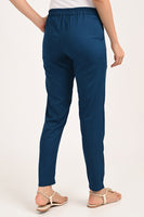 Anti Stain All Day Navy Blue Cotton Lycra Pant