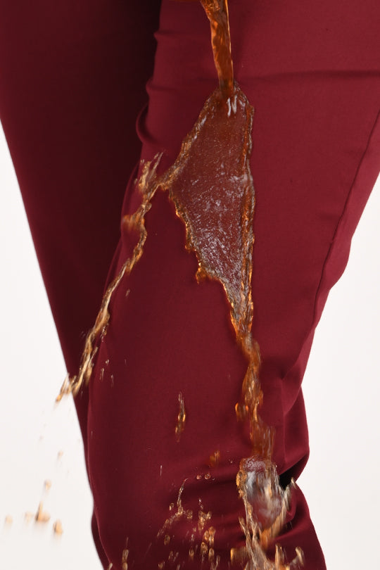 Stain Proof Maroon Cotton Lycra Pant