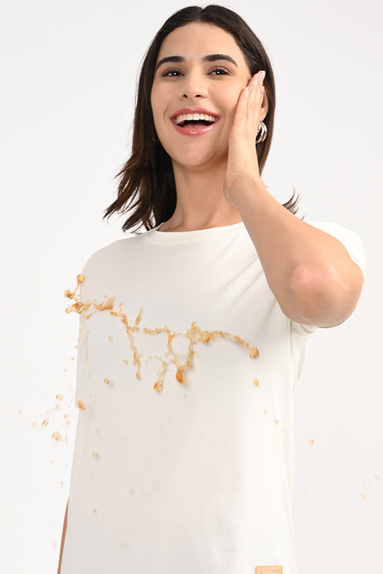 Air Cool-Anti Stain White T-Shirt