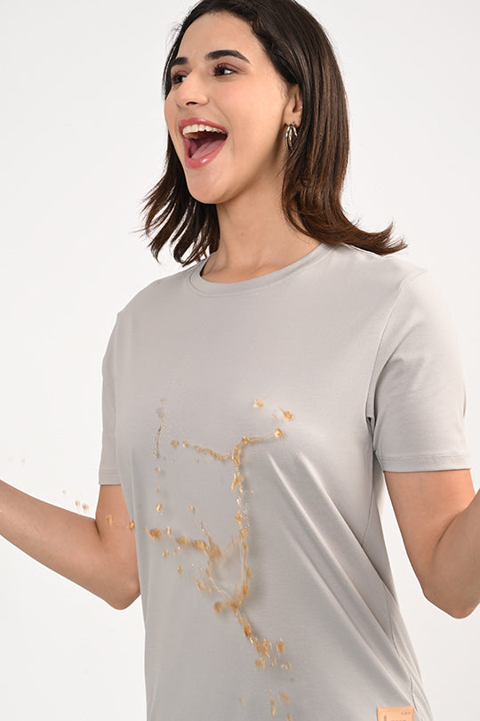 Air Cool-Anti Stain Grey T-Shirt