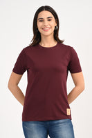 Air Cool-Anti Stain Maroon T-Shirt
