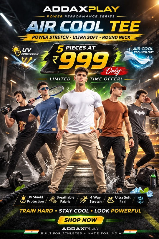 Air Cool Tee – Half Sleeve - Sky Blue