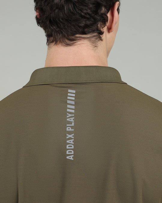 Aircool Tee Polo Tshirt - Olive Green
