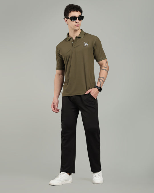 Aircool Tee Polo Tshirt - Olive Green