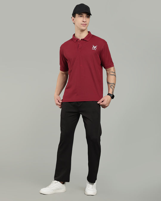 Aircool Tee Polo Tshirt - Maroon