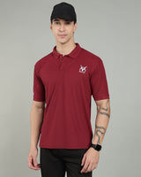 Aircool Tee Polo Tshirt - Maroon