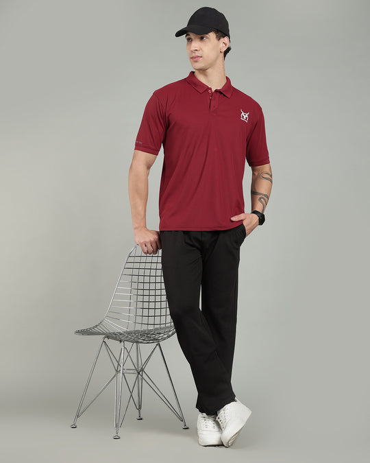 Aircool Tee Polo Tshirt - Maroon