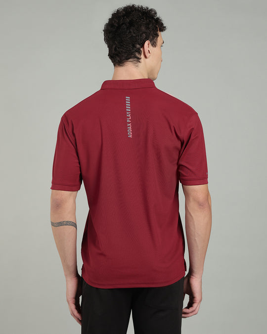 Aircool Tee Polo Tshirt - Maroon