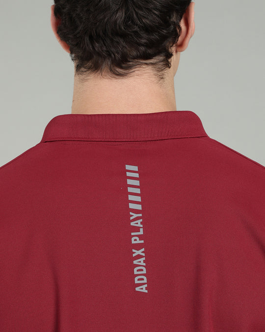 Aircool Tee Polo Tshirt - Maroon