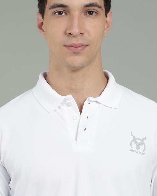 Aircool Tee Polo Tshirt - White