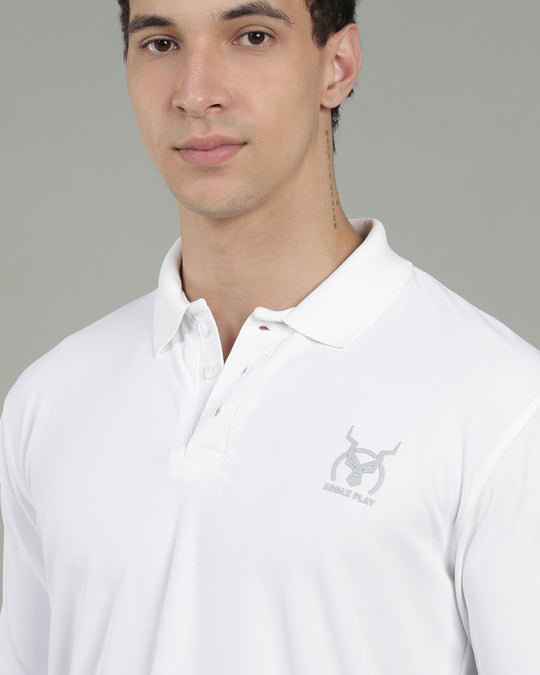 Aircool Tee Polo Tshirt - White