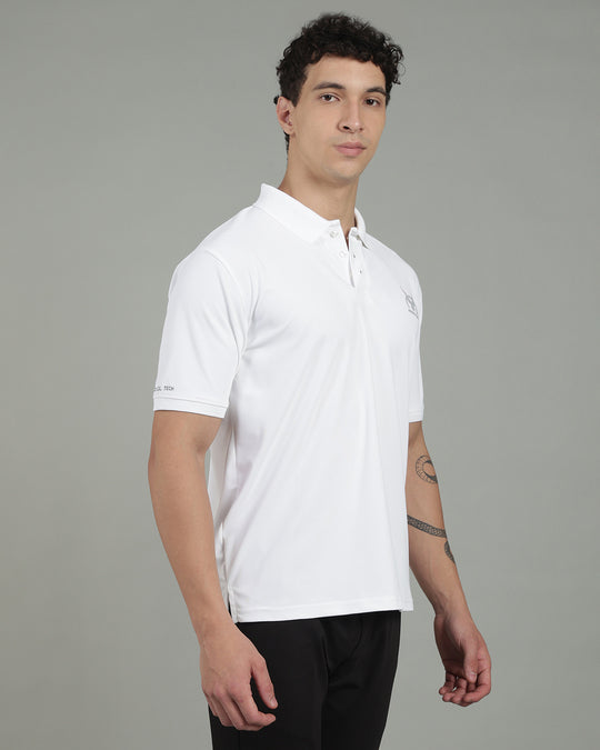Aircool Tee Polo Tshirt - White