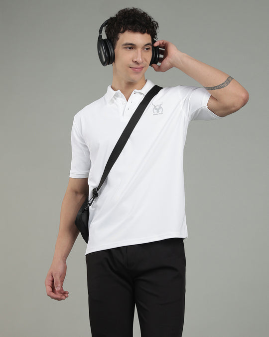 Aircool Tee Polo Tshirt - White