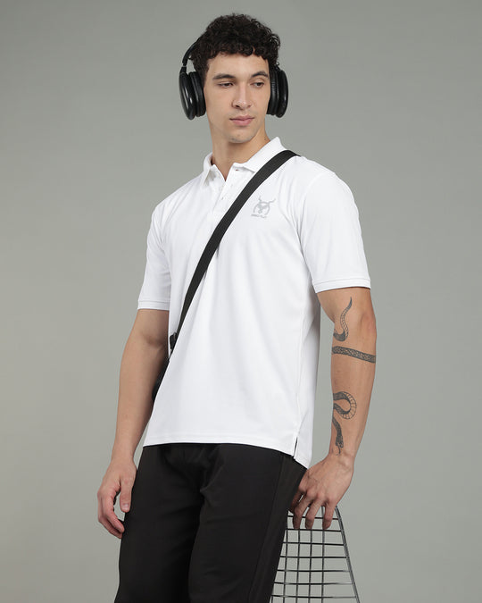 Aircool Tee Polo Tshirt - White