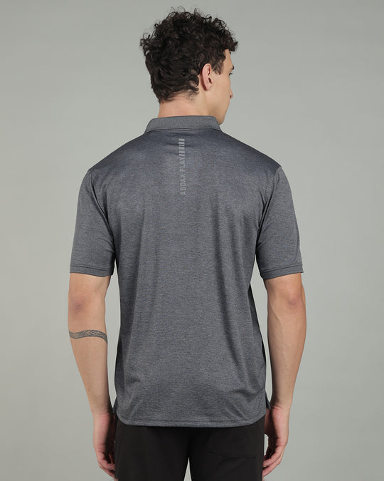 Aircool Tee Polo Tshirt - Melange Charcoal