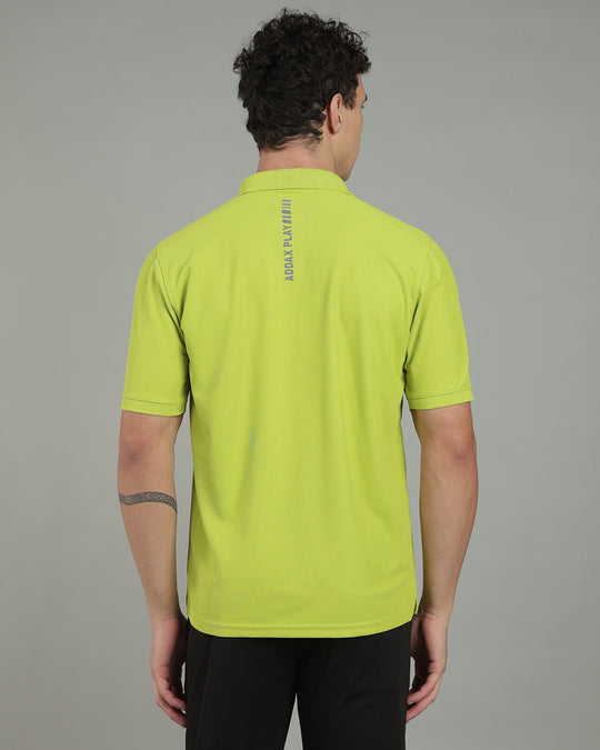 Aircool Tee Polo Tshirt - Lime Green