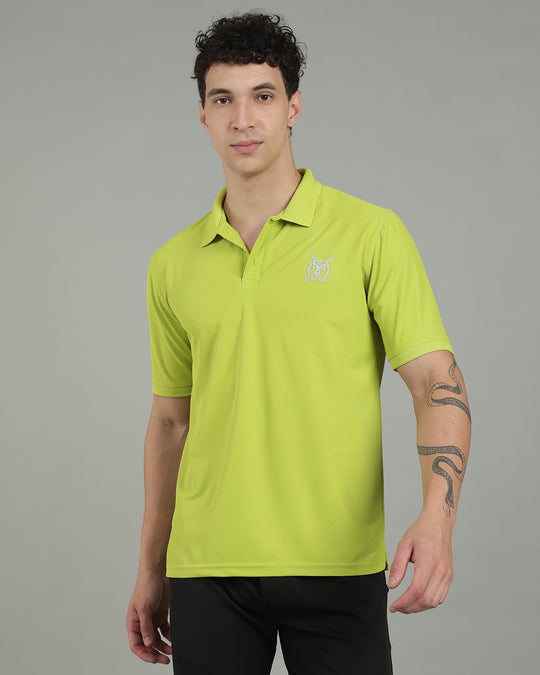 Aircool Tee Polo Tshirt - Lime Green