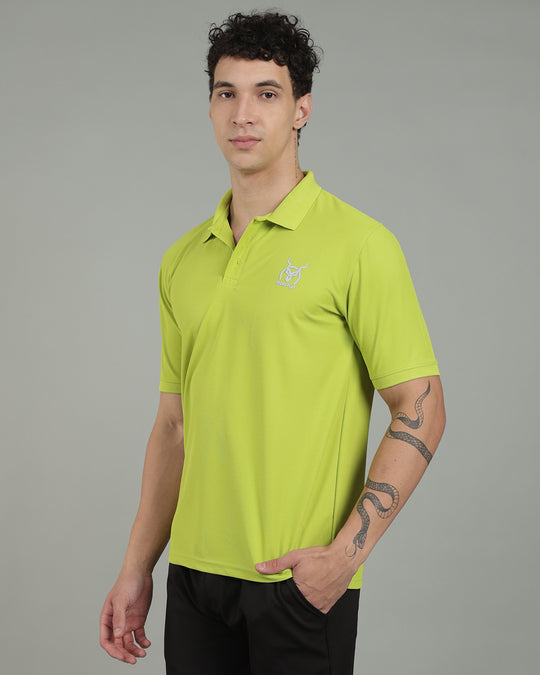 Aircool Tee Polo Tshirt - Lime Green