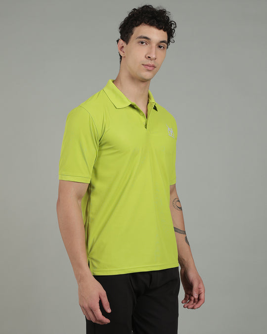 Aircool Tee Polo Tshirt - Lime Green