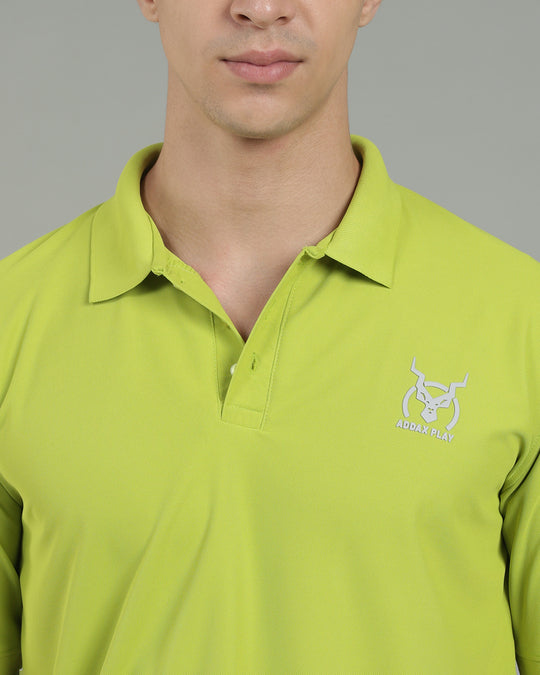 Aircool Tee Polo Tshirt - Lime Green