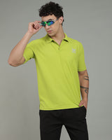 Aircool Tee Polo Tshirt - Lime Green