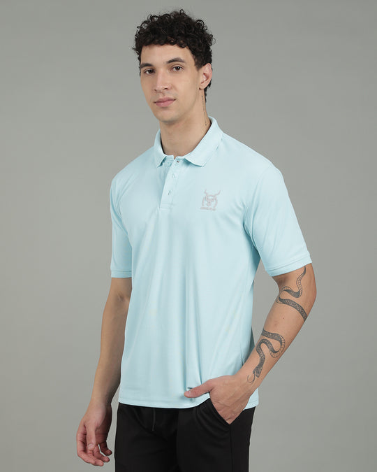 Aircool Tee Polo Tshirt - Sky Blue