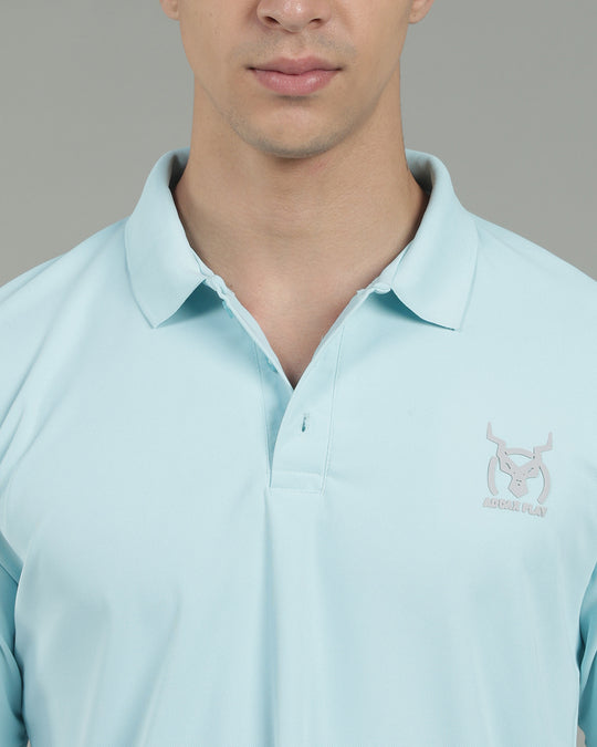 Aircool Tee Polo Tshirt - Sky Blue