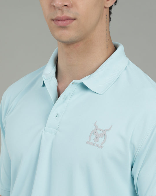 Aircool Tee Polo Tshirt - Sky Blue