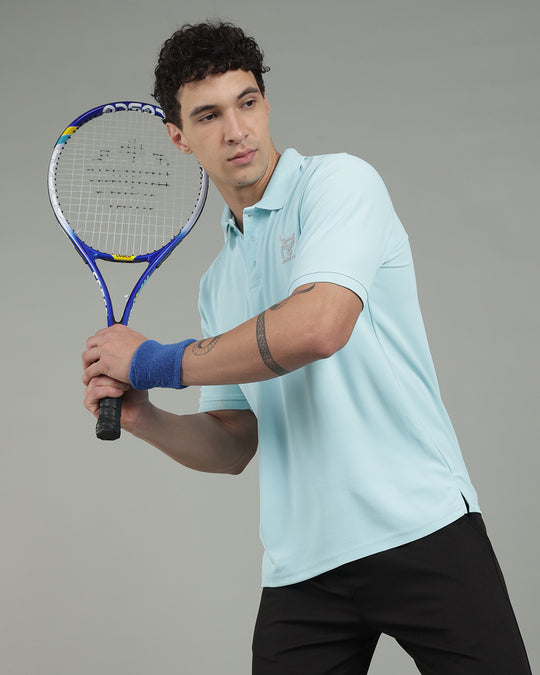 Aircool Tee Polo Tshirt - Sky Blue